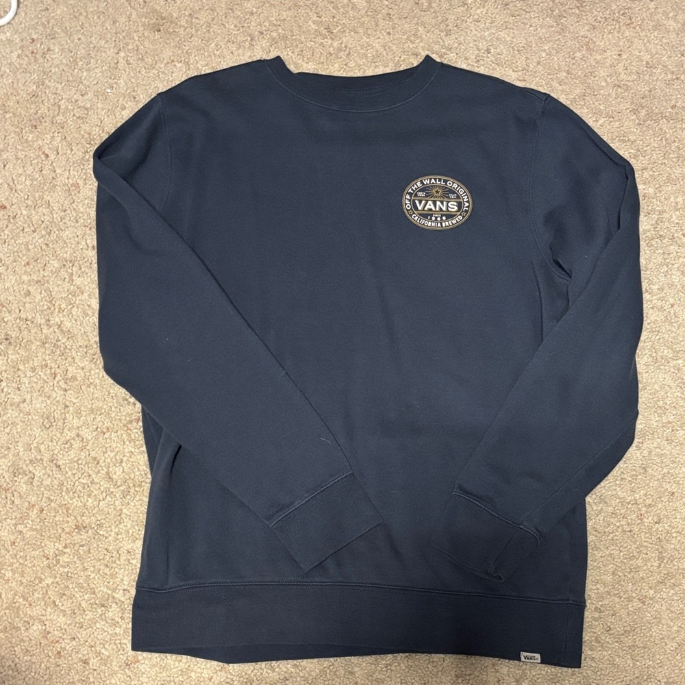 Vans Men's Dark Blue Crewneck Sweater